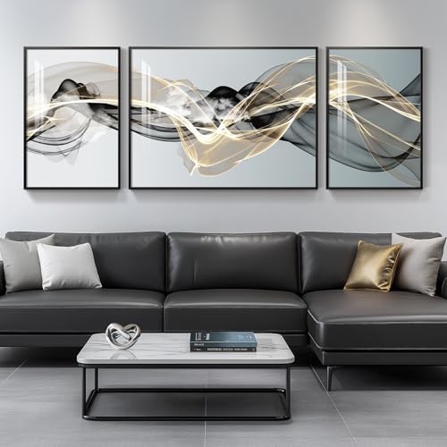 Large Framed Modern Luxury Abstract Wall Art - Image 2
