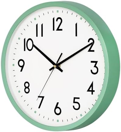 8 Inch Wall Clock Battery Operated Silent Non Ticking Quartz - Image 4