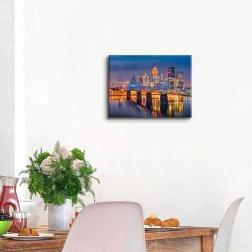 Colorful Cityscape Canvas Wall Art - Image 6