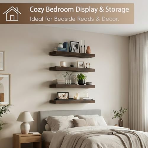 Lufia Floating Wall Shelves, MDF - Image 7