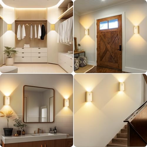 Eneru Motion Sensor Wall Sconce, Rechargeable Wireless Lights Indoor 2 Pack - Image 5