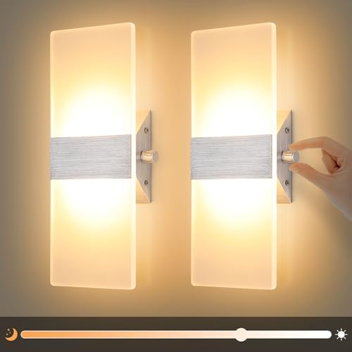 Lightess Modern Dimmable 12W LED Wall Sconce by LIGHTESS