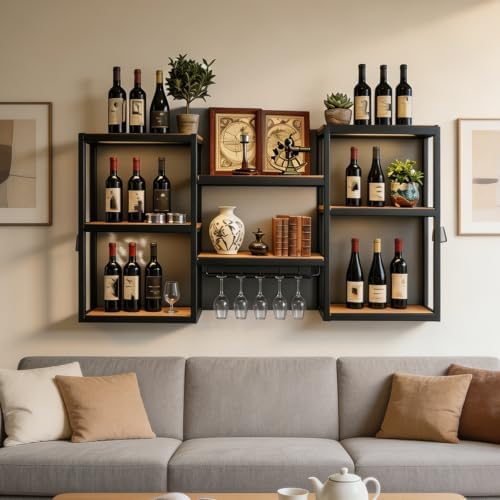 59in Wall Mounted Wine Rack by Unknown