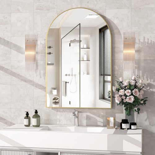 Wall Mounted Mirror, Arched Wall Mirror by NEUWEABY