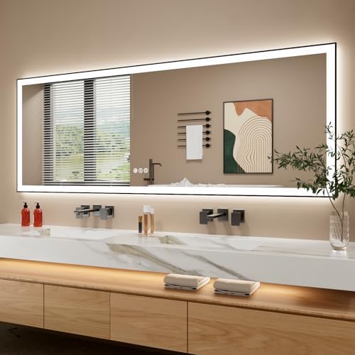 84x32 Inch LED Bathroom Mirror by ISTRIPMF