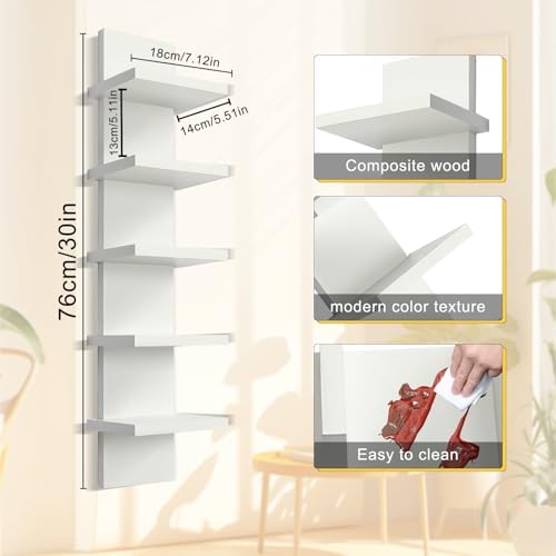 5 Tier Wall Shelf Unit - Image 3