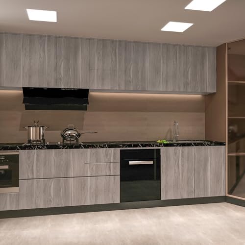 BOMENG Gray Wood Grain Contact Paper Peel and Stick Wallpaper Vinyl Wrap - Image 7