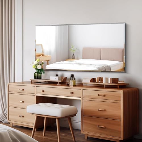CILIBER Beveled Mirror, 24x48 Large Frameless Bathroom Mirrors - Image 2