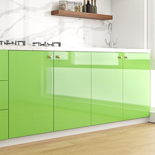 Lime Green Contact Paper for Desk Self Adhesive Colored Vinyl Wrap - Image 3