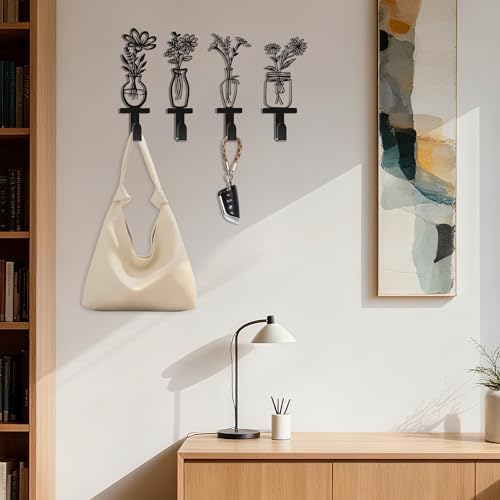 Metal Flower Wall Hooks - Image 3