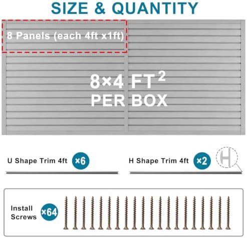 PVC Slat Wall Paneling 4x8 ft - Image 2