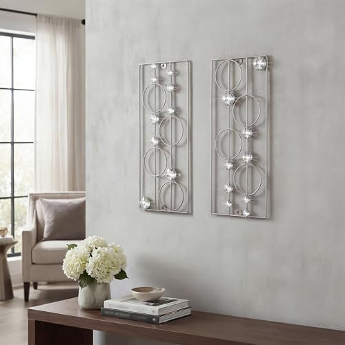 ZEXUIRU 2 Pcs Abstract Metal Art by ZEXUIRU