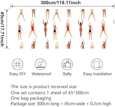 Gymnastic Wallpaper Peel and Stick Wallpaper Sports Wall Paper Self Adhesive - Image 2