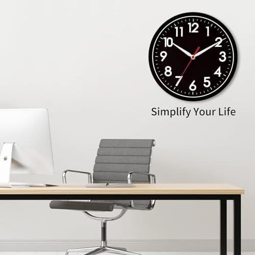 AKCISOT 8 Inch Wall Clock, Silent Battery Operated Analog Clock - Image 7
