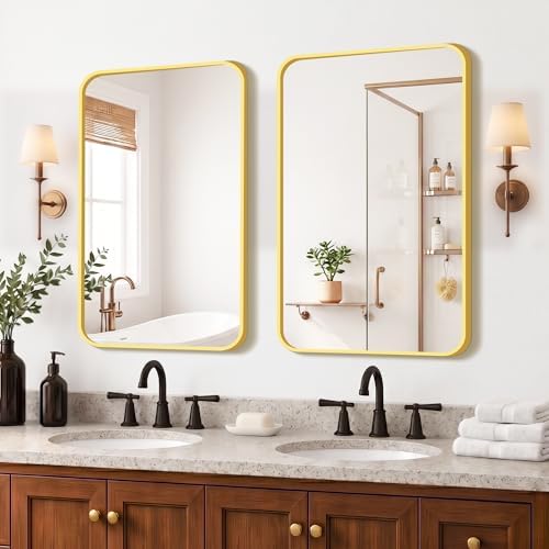 FICTOR Bathroom Mirror for Over Sink, 2 Pack 30"x20" Vanity Mirror by FICTOR