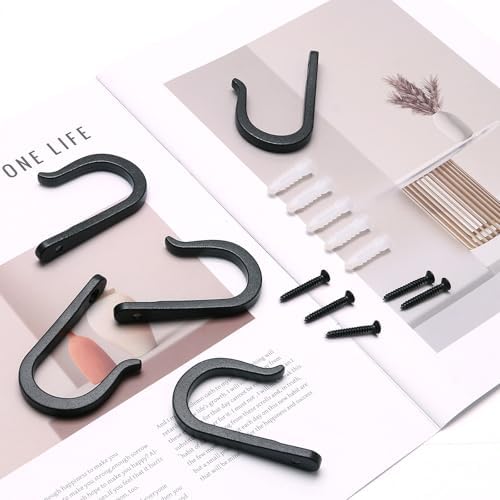 10 Pack Heavy Duty Wall Hooks, Decorative Coat Hooks, Hooks - Image 4