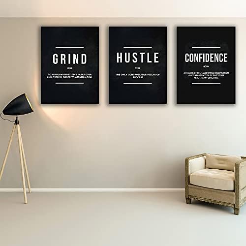 Yetaryy Motivational Poster Inspirational Wall Art 3 Pieces Canvas Painting - Image 7