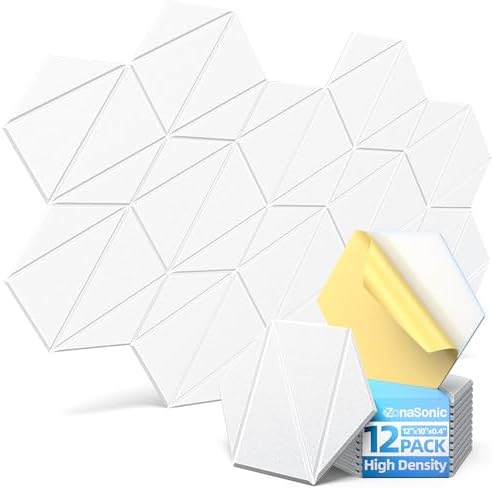 Self-Adhesive Acoustic Panels High Density Sound Proof Foam Panels by Unknown