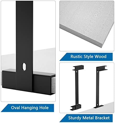 SRIWATANA 2-Tier Corner Shelf, Rustic Wood Storage Display Shelf - Image 5