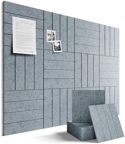 Fluxynara 48" x 36" Large Felt Bulletin Board，Slate Gray by FLUXYNARA