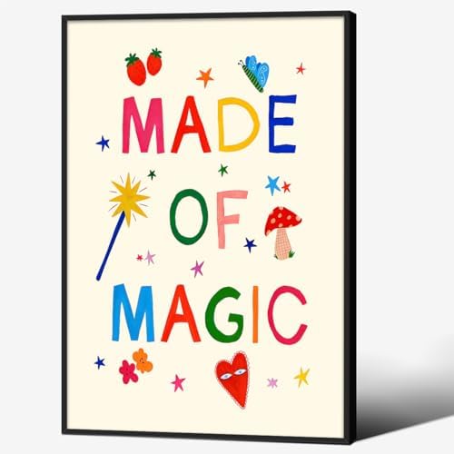 Whimsical Colorful Toddler Wall Art Trendy Cute Minimalist Kids Poster 16X24 by Unknown
