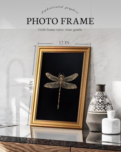 VIYYIEA Gold Framed Wall Art, 12x16 inch - Image 3