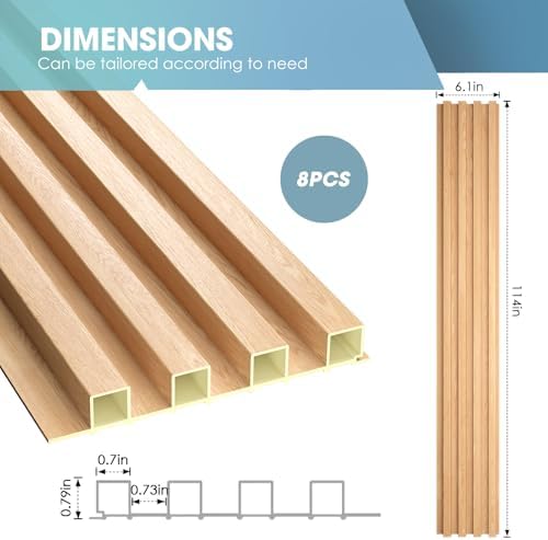 OUZUGIE WPC Acoustic Slat Wall Paneling - Image 3