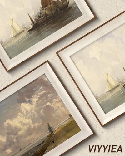 VIYYIEA Framed Vintage Sketch Wildflower Botanical Wall Art Set, 12×10 Inch - Image 4