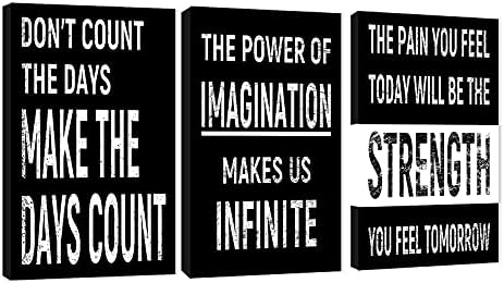 Office Wall Art-3 Panel Motivational Canvas Art by GUTTATYART