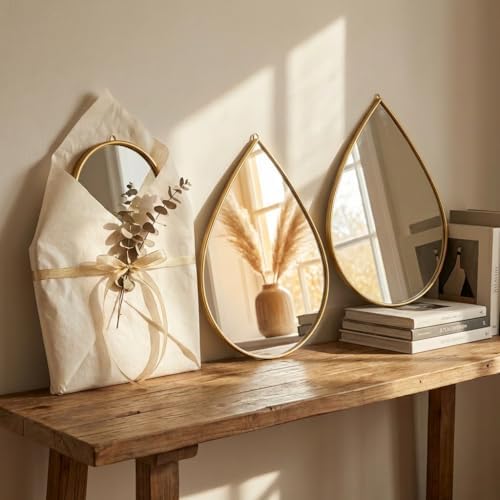 DECANIT Decorative Wall Mirrors Set of 3, Bedroom & Entryway – Modern Farmhouse - Image 7