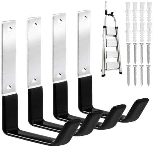 GeeWatom Heavy Duty Steel Garage Hooks, Garage Storage Utility Hooks, Anti-Slip by GeeWatom