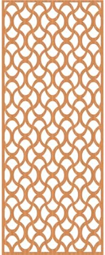 31 3/8"W x 79 3/8"H x 3/8"T Resort Decorative Fretwork Wood Wall Panels - Image 2