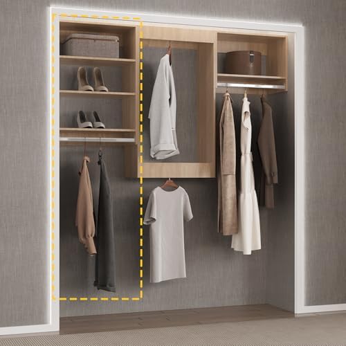 Medium Double Hanging Closet Unit, Modular System Organizer - Image 5