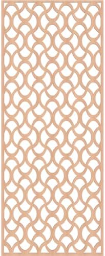 Resort Decorative Pierced Fretwork Wood Wall Panels, 27 3/8"W x 69 3/8"H x 3/8"T - Image 2