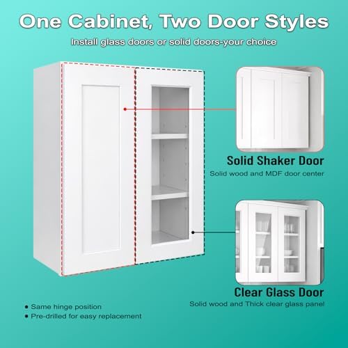 Lierees 30"W Kitchen Wall Cabinet - Image 4
