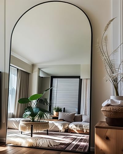 KOMCOTE Full Length Floor Mirror, 82x42 Inch Oversized Arched Standing Mirror by KOMCOTE