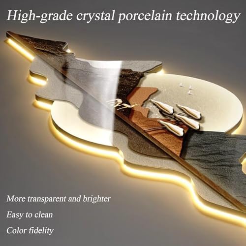 Creative Hanging Clock with Led Light, Irregular Creative Decorative Clock - Image 5