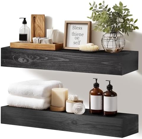 Floating Shelves, 17 x 7 Inch Fireplace Mantel by YLYHSST