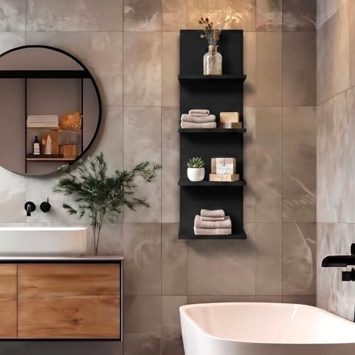 Homaterial 4 Tiers Floating Wall Shelves - Image 5