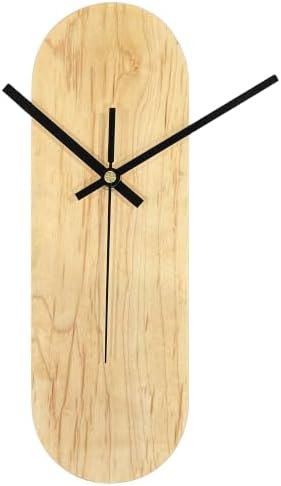 Maple Oval Wall Clock, Modern Minimalist, Chaos & Wit by ChaosWit