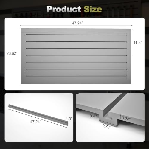 Hohuqeri Slatwall Panel Garage Wall Organizer - Image 2