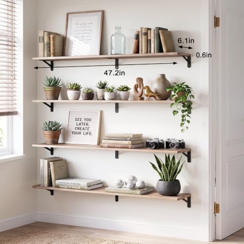 YGEOMER 47.2 in Floating Shelves - Image 2