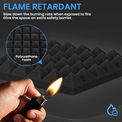 Focusound 26 Pack Sound Proof Foam Panels - Image 6
