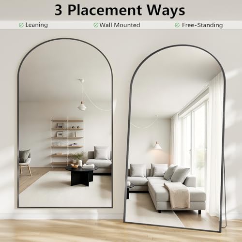 Oversized Full Body Mirror 41x81 inch Arched Full Length Mirror - Image 5