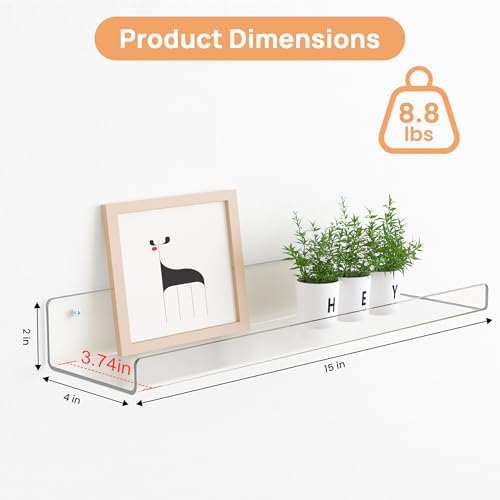 upsimples 18 Pack Acrylic Shelves - Image 3