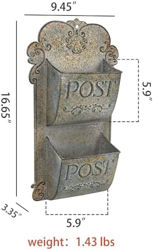 All Chic Metal Wall Planter Outdoor Wall Planter Rustic Wall Mount Planter Wall - Image 2