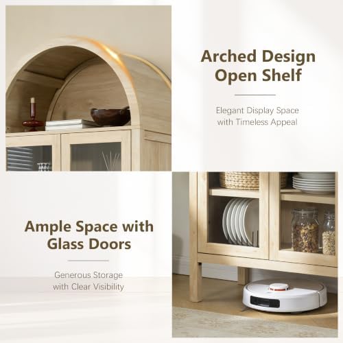 4-Piece Arched Storage Cabinet Set - Image 5