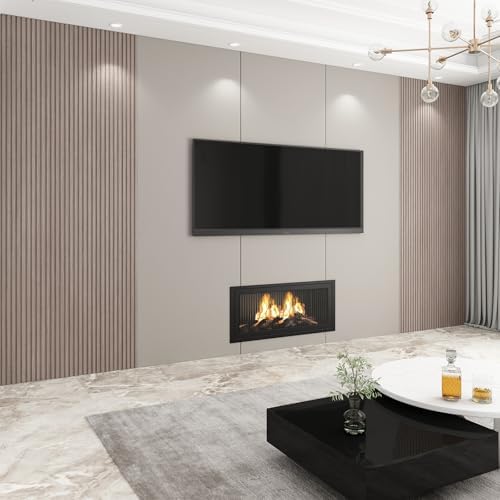 Slat Wall Panel 8-Pack, 118’’x6.3’’, Smoky Oak - Image 5