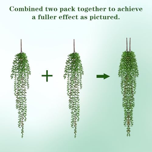 Waipfaru 8Pcs Artificial Hanging Plants - Image 2