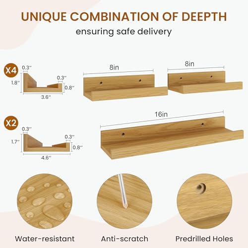 Picture Ledge Shelf, Floating Shelves - Image 3